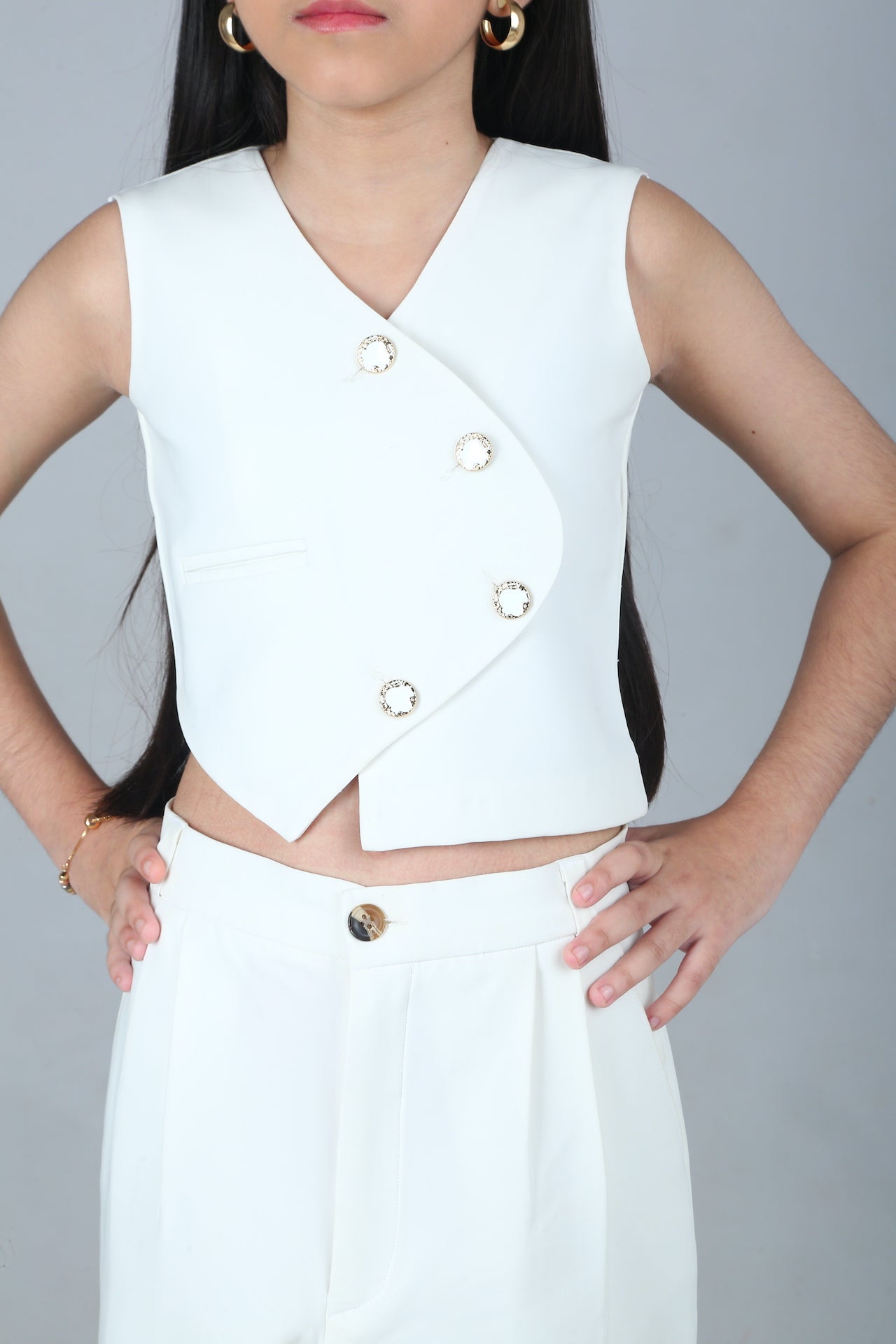 Boss Girl White Suit